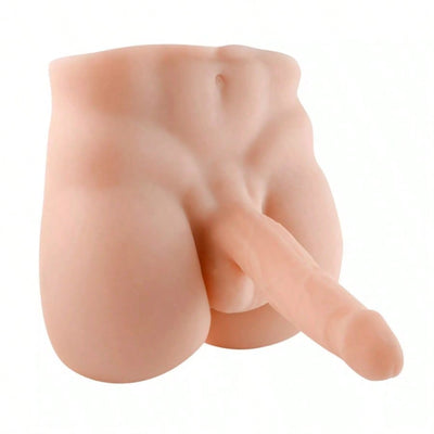 6.8lb Lifelike Torso Male Sex Doll with Flexible Dildo Realistic Sex Huge Cock Tight Anus Depth 6.3inch, Men Sex Dolls for Women Masturbation, Unisex Masturbator Sex Toy for Men Women Gay Couple