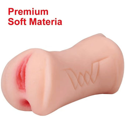 3 in 1 Pocket Pussy Male Masturbators with Lifelike Face, Sex Doll with Realistic Textured Mouth Vagina and Tight Anus, Masturbator Deep Throat Oral Adult Sex Toys for Men Masturbation