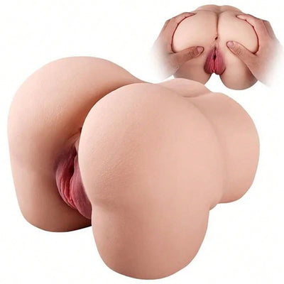 LANSKLBD 1PC Sex Doll Pocket Pussy Ass for Men - Realistic Male Masturbator Sexy Toys, Ultra-Stimulating Adult Sex Toys with Powerful Vagina & Anal Pleasure, No Vibration,Durable Sex Flirting Accessories
