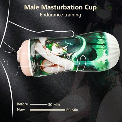 Flesh Light Male Masturbators Cup Vagina Toy, Realistic Pocket Pussy Vagina Textured with Lifelike Soft and Male Masterbater Stroker, Pocket Pussies Penis Training Sex Toy for Men