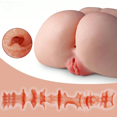 2.87LB Ass Sex Doll Male Masturbator, Life Size Sex Dolls Mens Sex Toys Fake Pussy with Anal Vagina, Adlut Sex Toys Sex Toy, Flesh