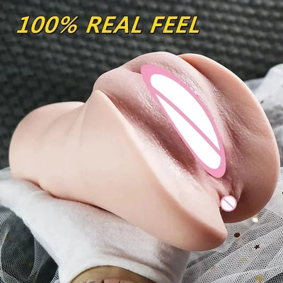 ของเล่น 2 หลุมที่สมจริงผู้หญิงช่องคลอด Anal ปากโป๊ของเล่นผู้ใหญ่ชายสําเร็จความใคร่คัพพ็อกเก็ตหีเพศของเล่น 18 +