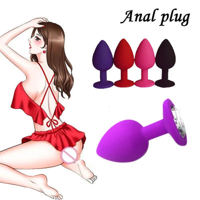 3ขนาดก้น Anal Plug เพศ Anal ของเล่นสำหรับเกย์ซิลิโคนเร้าอารมณ์นวดเครื่องกระตุ้น Dildo Vibrator ทางเพศของเล่นผู้ใหญ่สำหรับหญิง