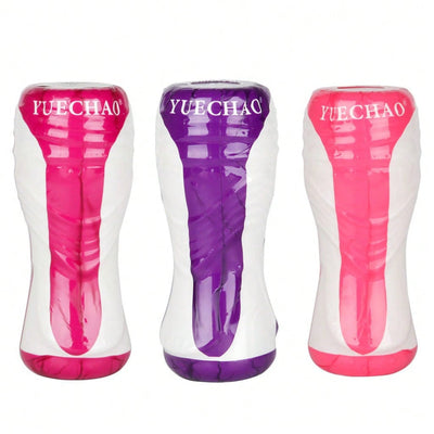 Realistic Male Masturbator Vaginal Stimulation Portable Pocket Pussy Stroker with Vagina Textured Blowjob Penis Silicone Masturbation Sleeve for Males