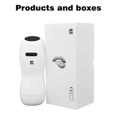 Aircraft Cup Men's Automatic Deep Throat Fire Aircraft Cup Telescopic Clip Suction Intelligent Heating Adult Masturbation Device