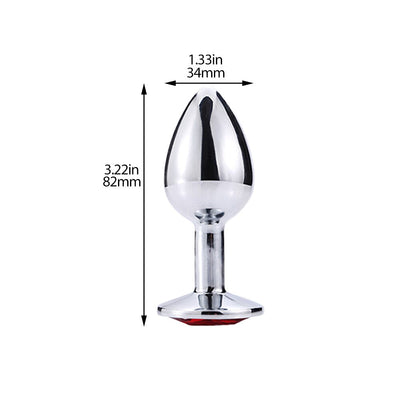 Anal Plug Anal Sex Toys Mini Round Metal Crystal for Women Men Jewelry Butt Plug Small Code Unisex Adult Sex Shop Bdsm Gay Anus