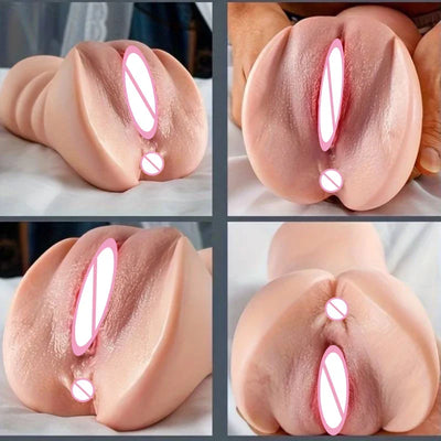 จริงช่องคลอดของเล่นเร้าอารมณ์ Gadgets Man's Sex Life ที่สมจริงซิลิโคนช่องคลอดสําหรับชายหีชาย Masturbator 2 ใน 1 ผู้ชายสินค้าของเล่น