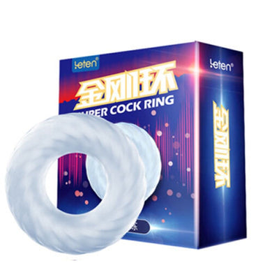 Leten Silicon Male Penis Ring 3 Levels Long Lasting Training Time Delay Cock Rings Sex Toys for Men Product Shop