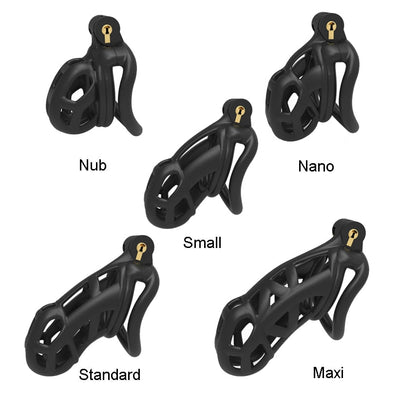 Male Chastity Device Cock Cage Chastity Belt with 4 Penis Cock Ring Sleeve Lock Penis Cage Bondage Belt Fetish Sex Toy for Men