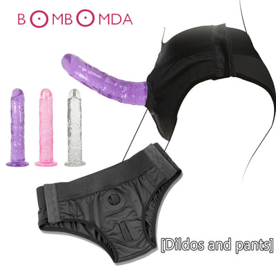 Panties Toy Dildo Panties Outdoor Vibrator EroticToys Wearable  for Lesbian Adult Sex Toys Strap on Penis  Dildos for Women