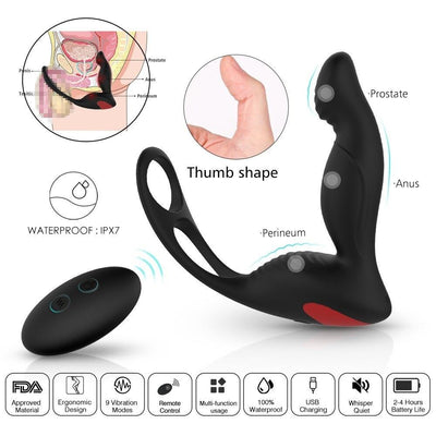 Sexo Anal Brinquedos Para Homens Gay Butt Plug Prostata Massageador Vibrat¡§?rio Para O Sexo Adulto De Controle Remoto Sem Fio Brinquedos Para Casal