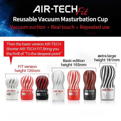 TENGA Reusable Vacuum Masturbators Original Air-Tech Soft Silicone Vagina Real Pussy Sexy Pocket Masturbation Cup Male Sex Toys