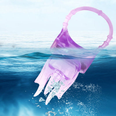 Waterproof Vibrating Cock Ring Delay Ejaculation Soft Penis Lock Penis Ring Sextoys Extended Ejaculation Time Adults Sex Toy